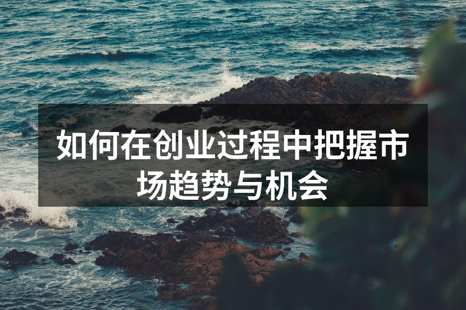 如何在创业过程中把握市场趋势与机会